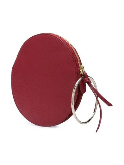 Shop Sara Battaglia Bracelet Bag In Red