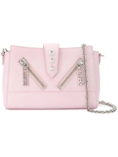 Shop Kenzo Tiny Kalifornia Shoulder Bag In Pink