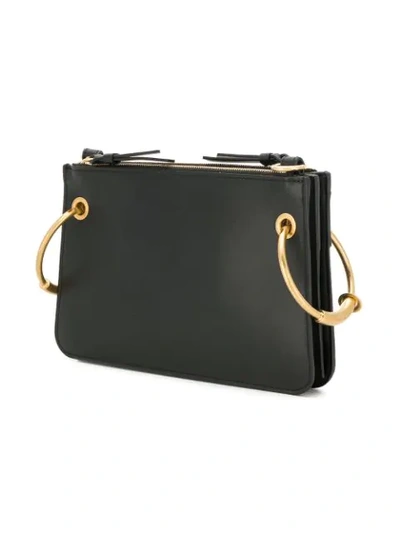 Shop Chloé Small Roy Shoulder Bag In Black