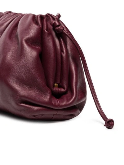 Shop Bottega Veneta Gathered Pouch Bag In Red