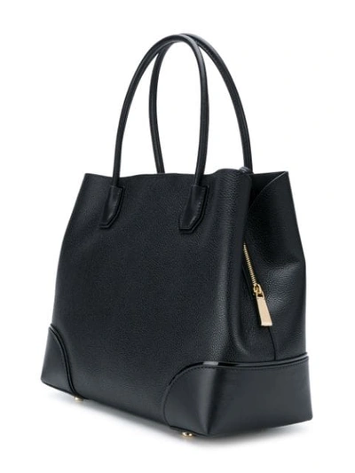 Shop Michael Michael Kors Padlock Tote In Black