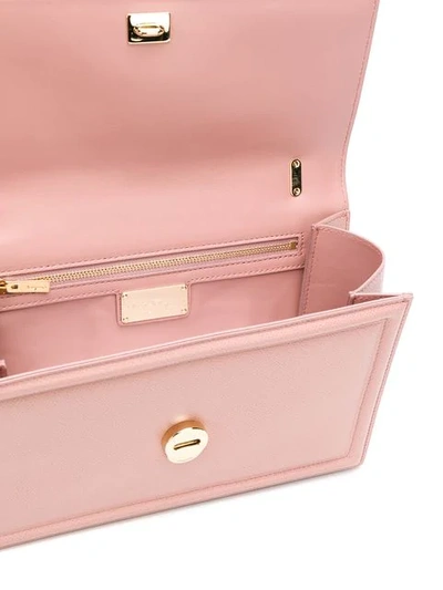 Shop Ferragamo Vara Bow Shoulder Bag In Pink