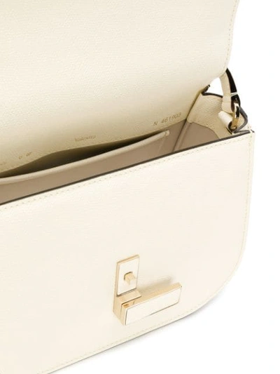 Shop Valextra Iside Tote Bag In White