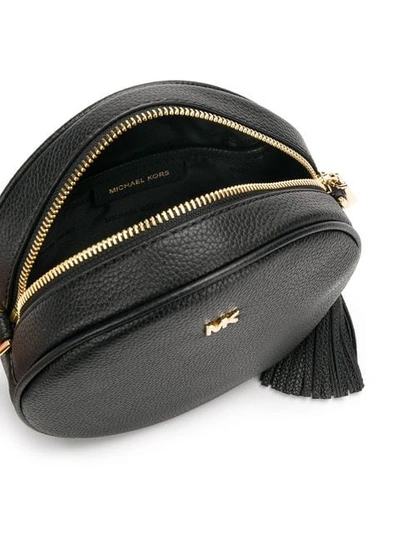 Shop Michael Michael Kors Mercer Medium Cross-body Bag In Black