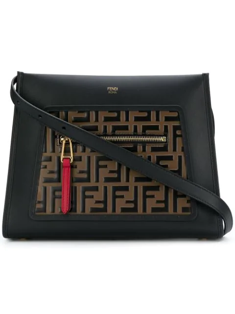 fendi runaway small leather shoulder bag