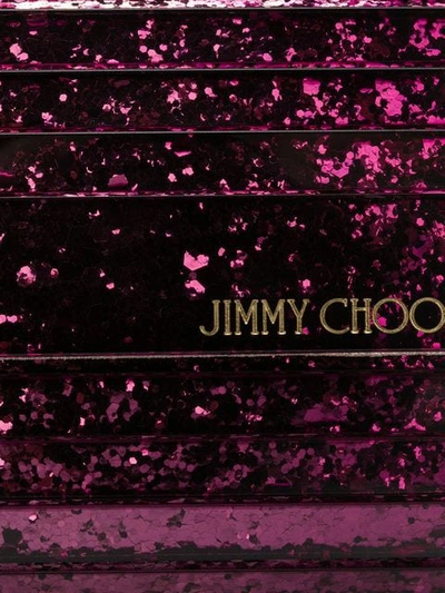 Shop Jimmy Choo Sweetie Dégradé Glittered Clutch In Pink