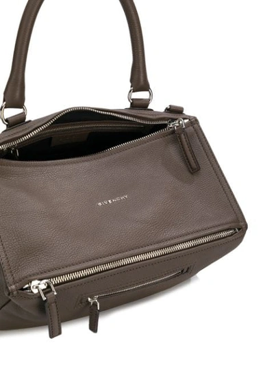 Shop Givenchy Medium Pandora Bag In Grey