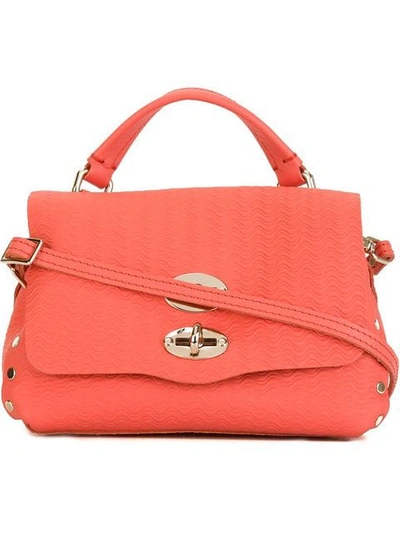 Shop Zanellato Embossed Crossbody Bag In Pink