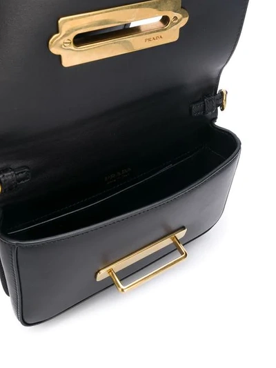 Shop Prada Classic Logo Belt Bag In Black