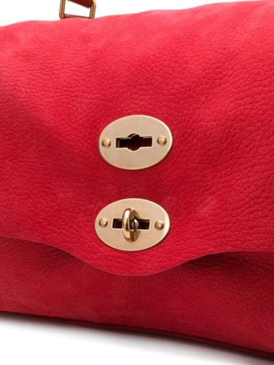 Shop Zanellato Stud Detail Tote Bag In Red