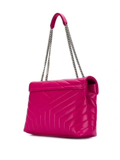 Shop Saint Laurent Loulou Shoulder Bag - Pink