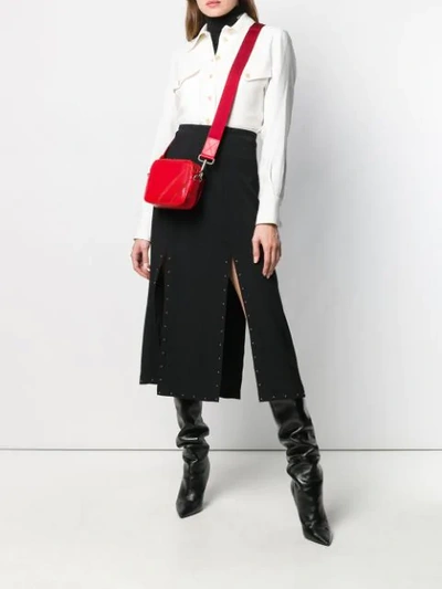 Shop Givenchy Logo Crossbody Bag In Red