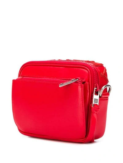 Shop Givenchy Logo Crossbody Bag In Red