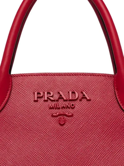Shop Prada Paradigme Tote In Red