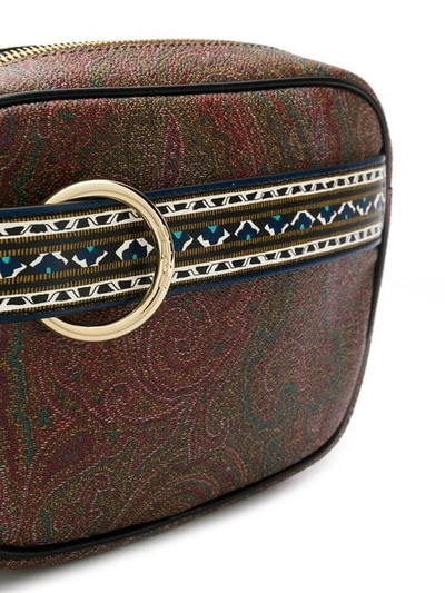 Shop Etro Buckle Detail Belt Bag - Brown