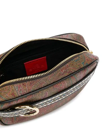 Shop Etro Buckle Detail Belt Bag - Brown