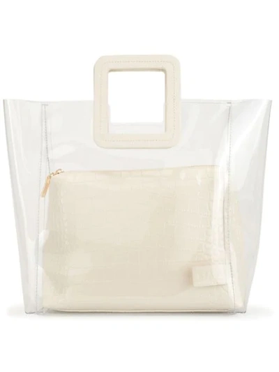 Shop Staud Shirley Tote Bag In White