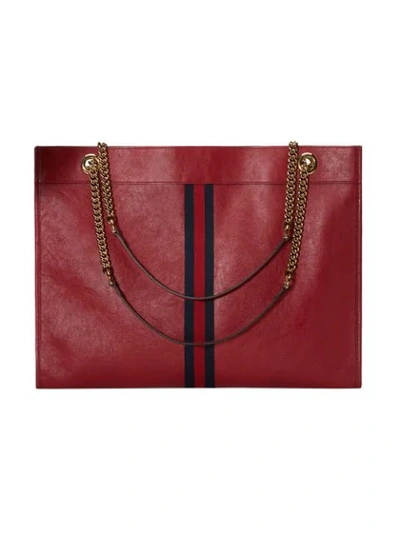 Shop Gucci Rajah Large Tote In Red