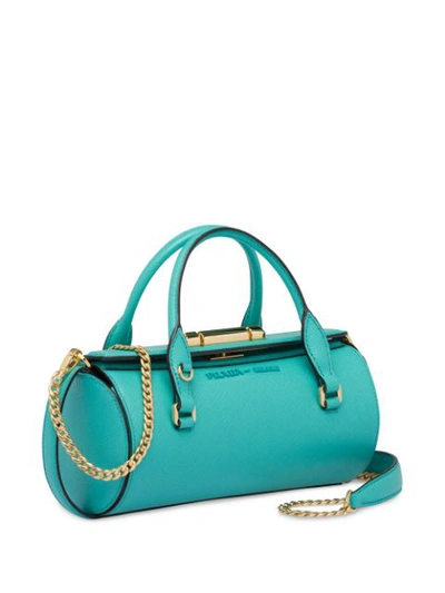 Shop Prada Sybille Duffle Bag In Blue