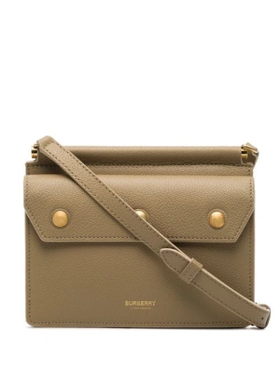 Shop Burberry Baby Pocket Cross Body Bag In Neutrals