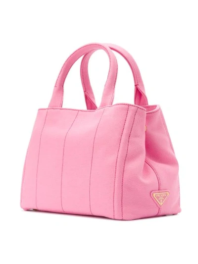 Shop Prada Giardiniera Tote Bag In Pink