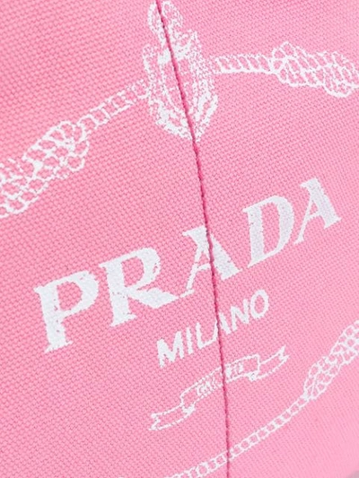 Shop Prada Giardiniera Tote Bag In Pink