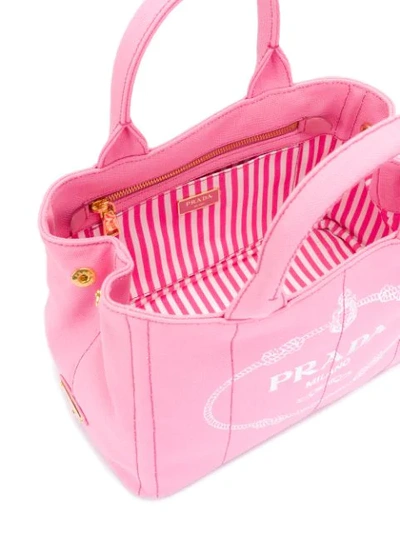 Shop Prada Giardiniera Tote Bag In Pink