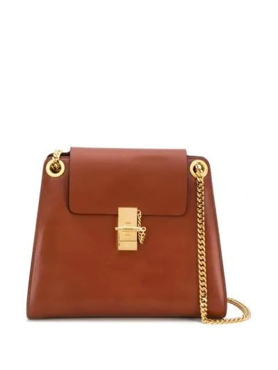 Shop Chloé Medium Annie Shoulder Bag In Brown