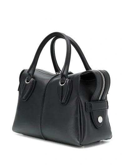 Shop Tod's D-styling Mini Tote Bag In Black