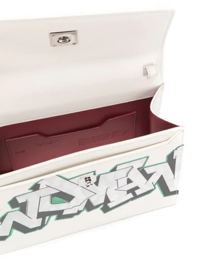 Shop Off-white Jitney Graffiti Bag In White
