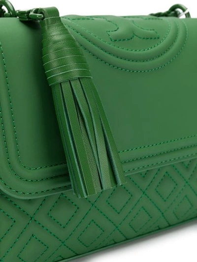 Shop Tory Burch Fleming Matte Convertible Shoulder Bag - Green