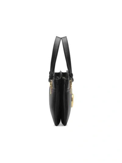 Shop Gucci Arli Large Top Handle Bag In Black
