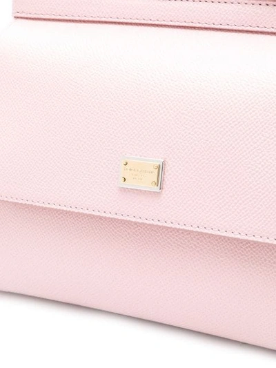 Shop Dolce & Gabbana Small Sicily Shoulder Bag - Pink
