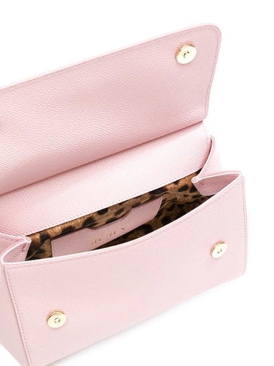 Shop Dolce & Gabbana Small Sicily Shoulder Bag - Pink