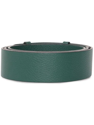 Shop Burberry The Medium Belt Bag Grainy Leather Belt In Green