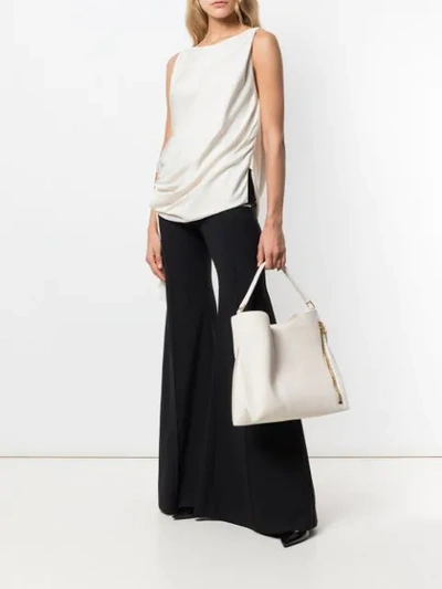 Shop Tom Ford Alix Hobo Tote Bag In White