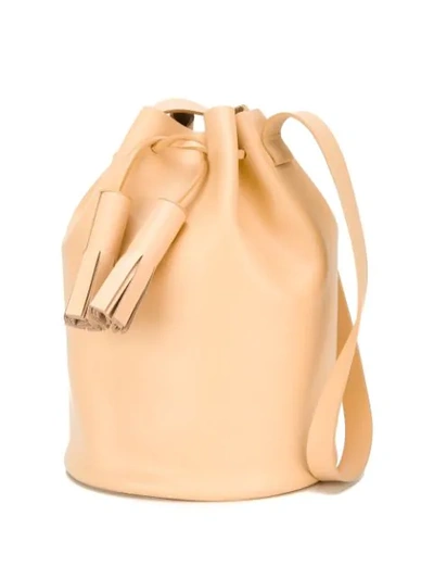 Shop Building Block Medium Bucket Tote In Neutrals