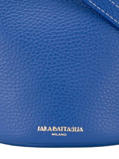 Shop Sara Battaglia Helen Bucket Bag In Blue