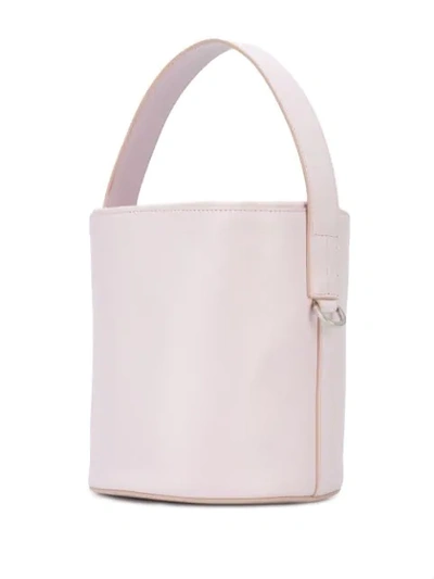 Shop Jil Sander Logo-embossed Bucket Bag In Pink