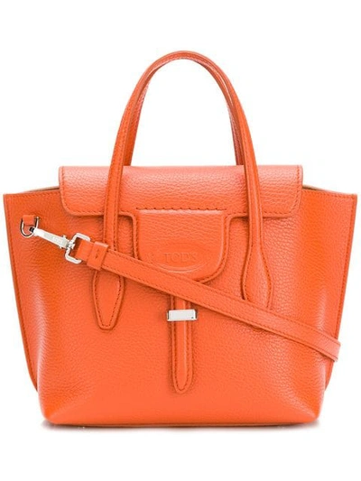 Shop Tod's Joy Mini Shoulder Bag In Orange