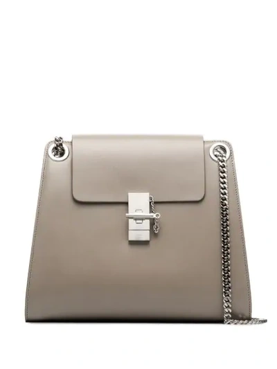 Shop Chloé Medium Annie Shoulder Bag In Grey