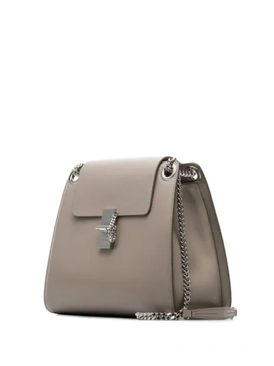 Shop Chloé Medium Annie Shoulder Bag In Grey