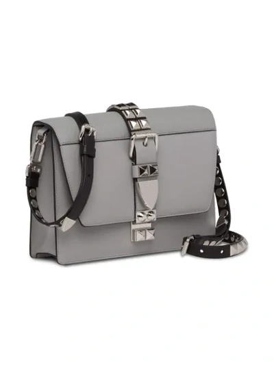 Shop Prada Elektra Shoulder Bag In Grey