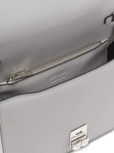 Shop Prada Elektra Shoulder Bag In Grey