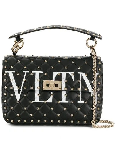 Shop Valentino Vltn Rockstud Spike.it Bag In Black