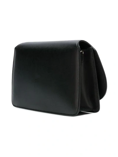 Shop Ferragamo Gancio Handle Crossbody Bag In Black