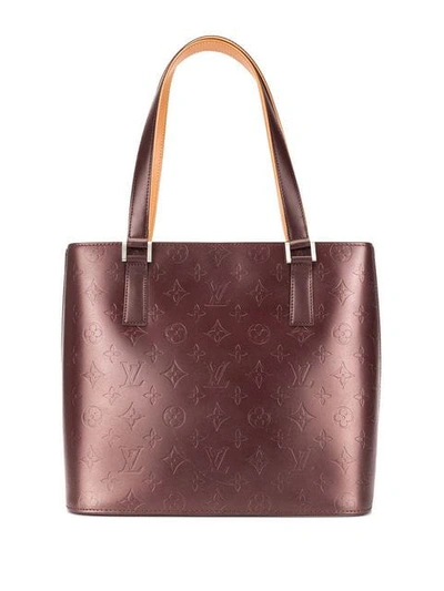 Pre-owned Louis Vuitton  Stockton Tote Bag In Red