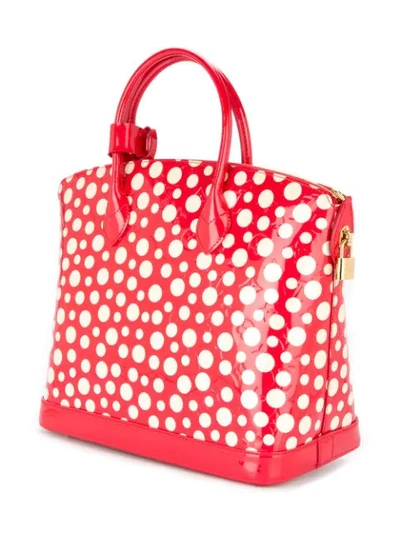 Pre-owned Louis Vuitton  Vernis Lockit Tote In Red