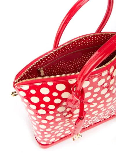 Pre-owned Louis Vuitton  Vernis Lockit Tote In Red