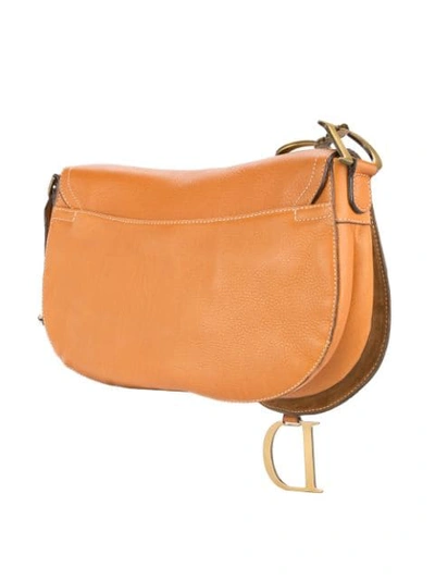 Pre-owned Dior  Saddle Shoulder Bag In Brown